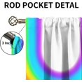 thumbnail image 3 of Rainbow Curtains for Girls, Cartoon Watercolor Clouds Blackout Curtains, Space Sunshine Nature Pattern Window Drapes Soft Comfortable Cost-Effective for Living Room Bedroom Kid Room-W52xL84in, 3 of 6