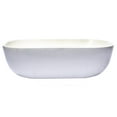 thumbnail image 6 of Eden Bath EB-N010WH 5.3 x 12.8 x 18.3 in. Rounded Corners Rectangular Concrete Vessel Sink, White, 6 of 11