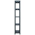 thumbnail image 5 of vidaXL Storage Shelf Rack Black Plastic Standing Shelf Organizer Multi Models, 5 of 73