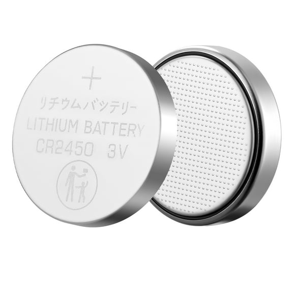 KFFKFF CR2450 Lithium Coin Batteries, Pack of 20, Mercury-Free Design with Anti-Swallow Features, Reliable 3V Power Source for Key Fobs, Glucometers, and Various Electronics