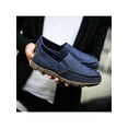 thumbnail image 3 of Men Shoes Wide Width Rubber Sole Flat Work Comfortable Slip On Casual Loafers, 3 of 6