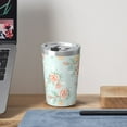 thumbnail image 6 of PAYOHTO Girly Rose Morden Flower Design Insulated Stainless Steel Tumbler 12 oz Thermos Come with Straw Kids Leak-Proof Travel Mug Cup, 6 of 7