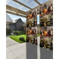 thumbnail image 3 of nqOlkjepod Outdoor Curtains for Patio Waterproof, Orange Pumpkin Outdoor Privacy Panels Grommet, Farmhouse Grapes Glass Country Blackout Outside Curtains for Porch/Cabana/Pergola 54"x84", 2 Panels, 3 of 8