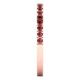 thumbnail image 4 of 0.57 ct Brilliant Round Cut Natural Garnet 18K Rose Gold Stackable Band SZ 5, 4 of 6