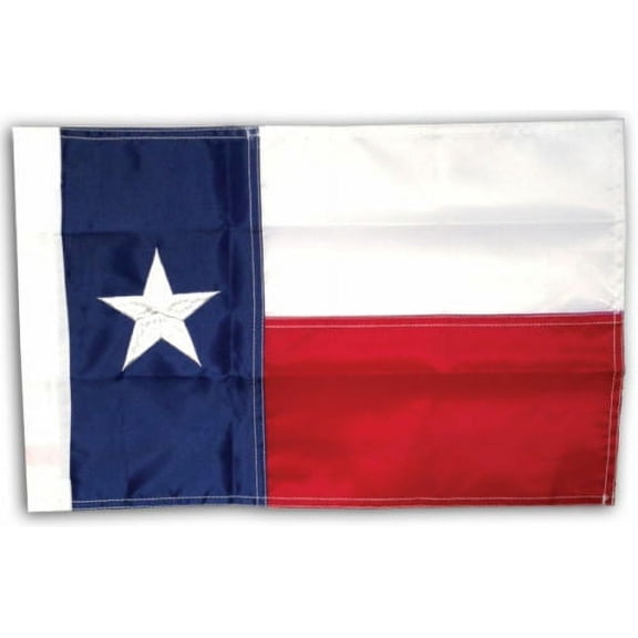 Texas State Flag 12" x 18" 12x18 Embroidered Garden Sleeve Hem Pole USA SHIPPER