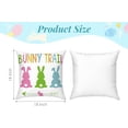 thumbnail image 5 of hofaaa Easter Pillow Covers 18x18 Set of 4 Easter Decorations for Home Bunny Truck Hello Peeps Hip Hop Colorful Pillows Easter Decorative Throw Pillows Spring Easter Farmhouse Decor, 5 of 6