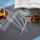 thumbnail image 5 of Juego de cubiertos de plástico transparente 300 | Utensilios de plástico desechables | 100 tenedores de plástico, 100 cucharas de plástico, 100 cuchillos de plástico | Juego de cubiertos de plástico, 5 of 6