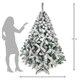 thumbnail image 3 of Árbol de Navidad Naviplastic Aspen color Verde nevado de 190 cm, 3 of 3