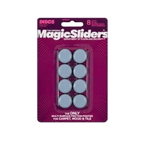 Magic Sliders 08025 Heavy Duty Furniture Slide Glide, 25 mm Dia 1 in W x 1 in H, Round, 1600 lb