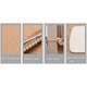 thumbnail image 3 of Nvzi Paquete de 2 cojines de espuma viscoelástica para sillas con lazos para sillas de comedor, almohadilla antideslizante para silla de comedor de cocina y cojín de asiento (beige), 3 of 5