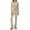 #427-Beige, variant on Women's Winter Hoodie & Jogger Set - Loose Fit High-Waisted Wide-Leg Long Sleeve Casual Loungewear, Fall Tracksuit with Kangaroo Pocket & Drawstring Waist