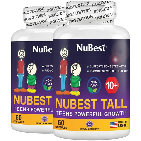NuBest Tall 10 , Support for Teens 10 , Support Healthy Bone Strength, and Overall Wellness (Pack of 2)