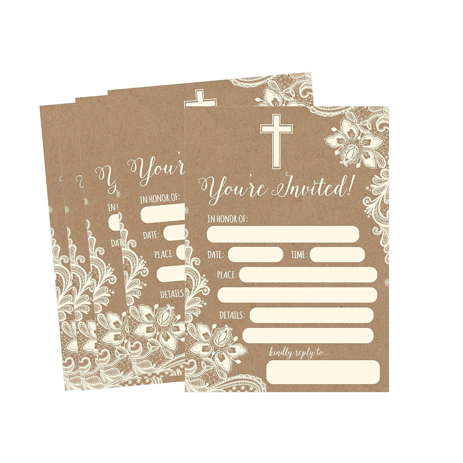 Thanksgiving Cards-Communion-Confirmation-Baptism Invitation Cards-individually 