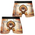 thumbnail image 3 of Happy Thanksgiving Ragdoll Turkey Costume Pumpkins Autumn Leaves All Over Print Boxer Briefs Underwear for Men Dad Cat Lover Kitten Owner Gifts Idea - 13014, 3 of 6