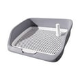 thumbnail image 2 of Plateau d'Entraînement pour Chien Chiot, Plateau de Propreté Réutilisable, Support de Tapis d'Entraînement, Gris, 2 of 8