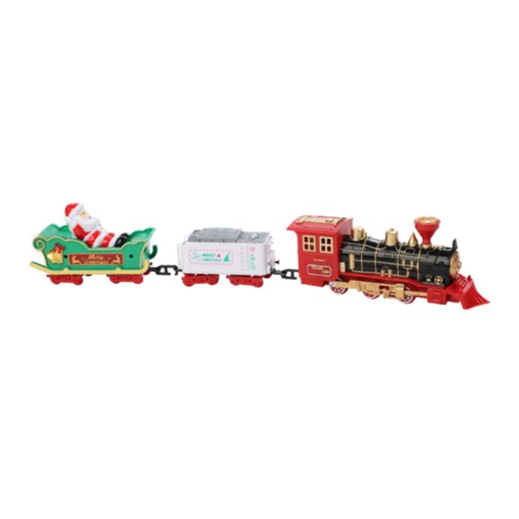 ZLBDYG Christmas Train Set with Light and Sound Toys - Hanging Steam Carriage Tracks for Under Tree Decoration, 𝗞𝗶𝗱𝘀 Gift for 𝗕𝗼𝘆𝘀 𝗚𝗶𝗿𝗹𝘀 Ages 3-12 Years Old Holiday Play