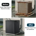 thumbnail image 7 of 2WIN2BUY Air Conditioner Cover, Heavy Duty Waterproof Outdoor Central AC Cover for Outside Units, Weather Resistant 210D Square Black 36"x 36"x 39", 7 of 7
