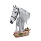 thumbnail image 1 of Estatua de cabeza de caballo, adorno decorativo, colección nórdica, figura de resina versátil Blanco, 1 of 8
