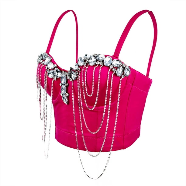 Faja moldeadora de cintura para mujer, con cadena blanca, estilo superior, para uso exterior, con diseño de espiga de pescado