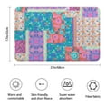 thumbnail image 2 of Bohemian Pioneer Flower Patchwork Bathroom Rugs Mat,Non Slip Microfiber Bathroom Rug,Rubber Backing,Soft Bathroom Mats for Bathroom Floor,Tub and Shower,17x27in(43x68cm), 2 of 4