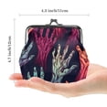 thumbnail image 2 of Elegant Microfiber Coin Purse Wallet with Zinc Alloy Jaws, 4.3x4.7 inches, 11x12 cm Size, Stylish Organizer for Cards, Cash, and Coins, 2 of 7