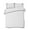 White, variant on Quilts Twin Size, Pure White Soft Comforter Bedding Set for Bed, Simple Solid Color Lightweight Quilted Bedspread with Pillow Cover(2 Pieces) for All Season, 68x86 Inch