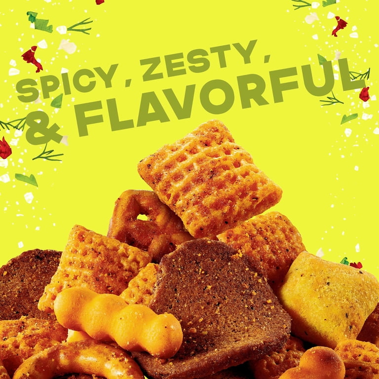 Chex Mix, Spicy Dill Snack Mix, 13.5 oz Family Size, Savory Snack