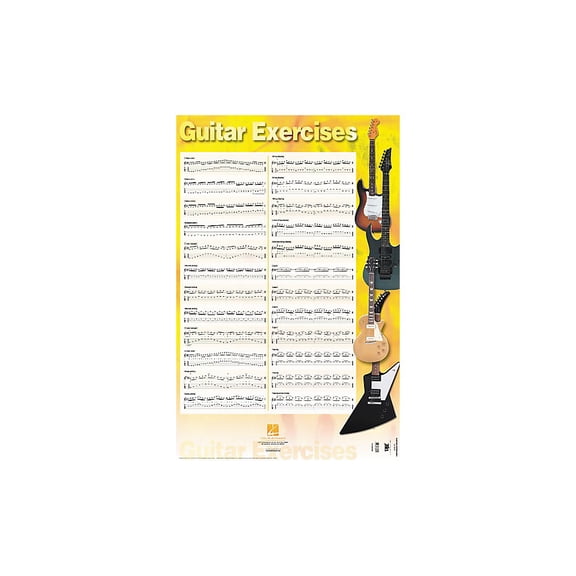 Hal Leonard Guitar Exercises Poster 22" x 34"