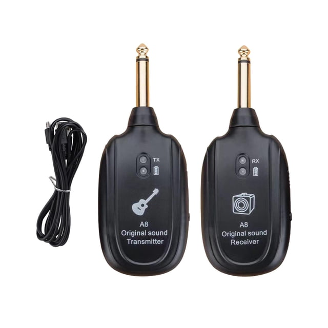 MERIGLARE Audio Transmitter Receiver Electronic Guitar Wireless System for Bass Guitar paper box packaging