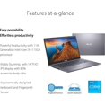 thumbnail image 2 of ASUS 14" VivoBook Laptop with Fingerprint Reader & Backlit Keyboard, FHD Display, Intel Core i3-1115G4, 20GB RAM, 1TB SSD, Webcam, HDMI, USB-C, Wi-Fi 5, Windows 11 Home, Grey, 2 of 5