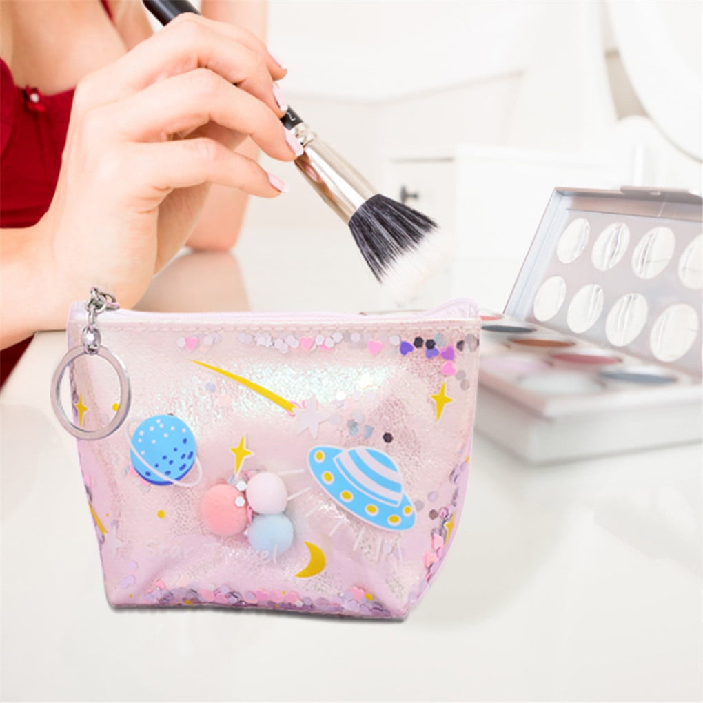 BAGSMART Cosmetic Pouch, Makeup Pouch Set,2 Pcs Small Makeup Bag for  Purse,Travel Cosmetic Bag for Makeup Brushes Lipsticks Electonic  Accessories