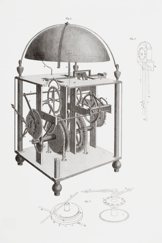 A Thirty Hour Clock With Alarm And Count Wheel Striking Work. From The
