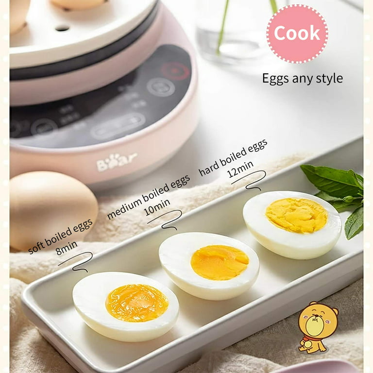 Bear 14 Egg Cooker, Electric Egg Boiler Maker & Poacher for Hard Boiled  Scrambled Omelets Poached Eggs Steamed Vegetables Dumplings with Egg Piercer