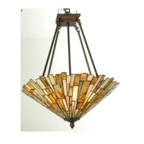 Meyda Tiffany Jadestone Delta Semi-Flush Mount, MT-82749