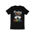 thumbnail image 4 of Rocking 100 Days of School Music Gift Item Guitar Graphic T-Shirt Funny Rocking 100th Day of School Music Gifts Tshirt, 4 of 10