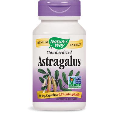 Standardized Astragalus by Nature's Way 60 Vegetarian Capsules