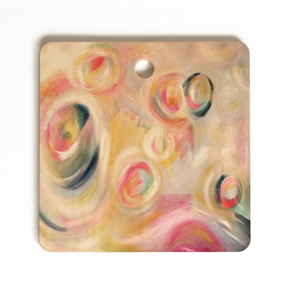Society6 Stephanie Corfee Girlie Go Round Square Cutting Board