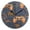 Black, variant on Jean Fabric Cartoon Gamepads Round Wall Clock Silent Analog Battery Operated Black Pointer Home Decor 9.84" Diameter