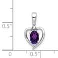 thumbnail image 2 of Pendentif Diamant Améthyste en Or Blanc 14K, 2 of 2