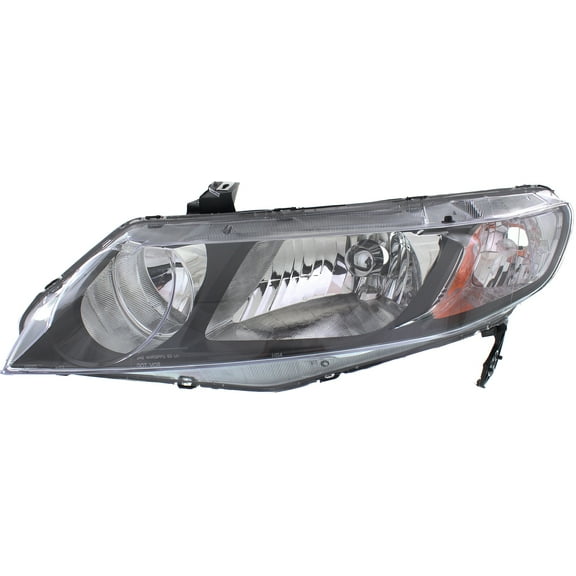 Headlight Compatible With 2009-2011 Honda Civic Left Driver Halogen