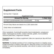 Swanson Sunactive Non-Irritating Iron 15 mg 90 Capsules