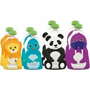 Squooshi Reusable Food Pouches, Assorted