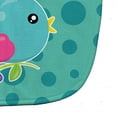 thumbnail image 3 of Bird on Teal Polkadots Baby Bib, 3 of 3