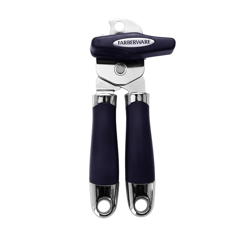 Farberware Manual Can Opener With Bottle Opener Stainless Steel 8.3 Blue