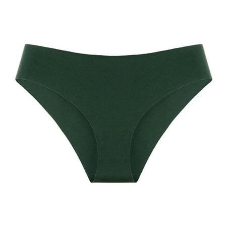 GWAABD Women s Underwear Hot Girls Panty Yoga Underwear Bikini String Seamless Thongs Underwear Solid Nylon Ice Silk