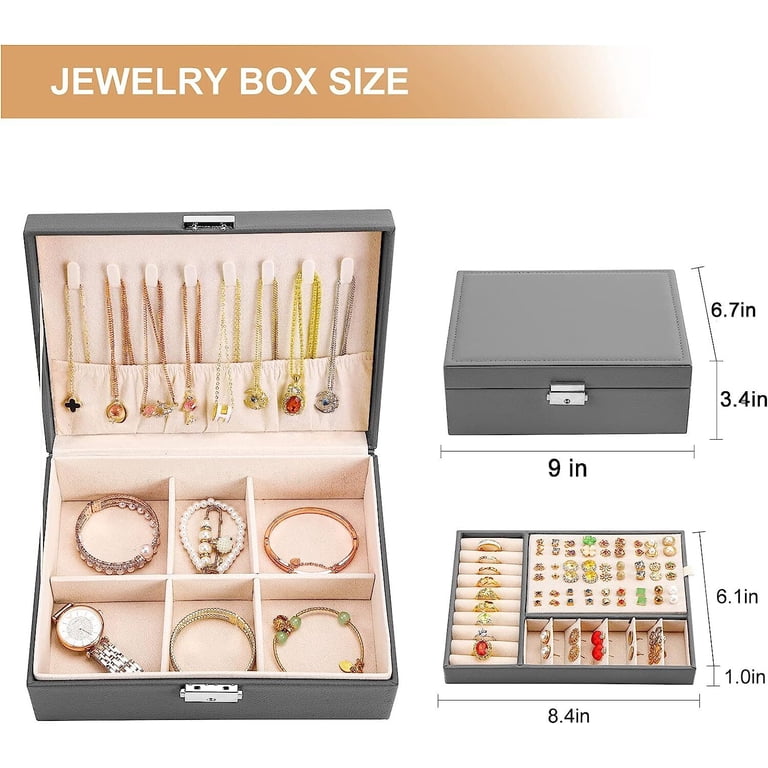 Wattne Travel Jewelry Organizer with Removable Tray photo 5