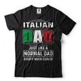 thumbnail image 2 of Mens Italian Shirt Italian Dad Tee Shirt Fathers Day Gift Italian Shirts Italy Flag Tee (Small Military Green), 2 of 6