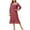 Red, variant on DeHolifer Women's Nightgown Cotton Square Neck Button Lace Long Sleeve Pajama Dress Soft Loungewear Nightwear Nightdress White XL