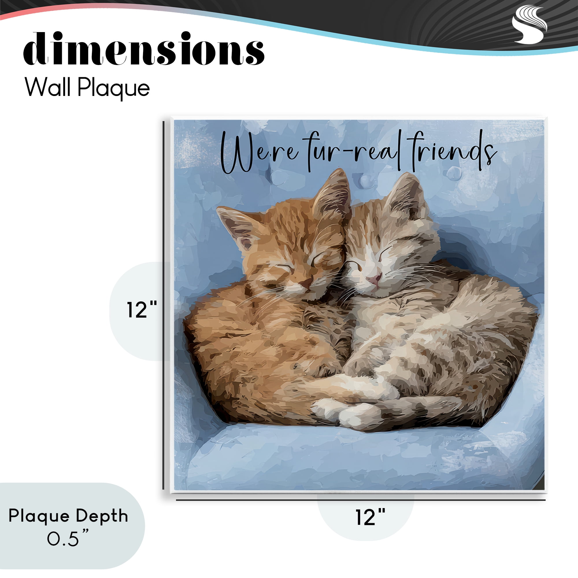 Stupell Industries We're Fur-Real Friends Wall Plaque Art, design by Kim Curinga