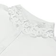 thumbnail image 2 of Wrapables® Daisy Doily Lace Collar Half Shirt, White, 2 of 6